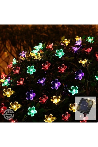 Technosmart 30 Ledli Solar Çiçekli Rgb Bayçe Aydınlatma Dekorasyo Çok Renkli