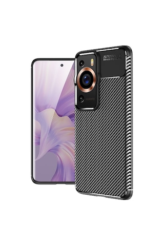 Ardemix Huawei P60 Pro Kılıf Negro Silikon Kapak - Siyah Siyah