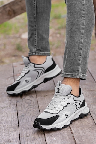 D122 Günlük Ortopedik Garantili Erkek Sneaker Spor Ayakkabı Füme