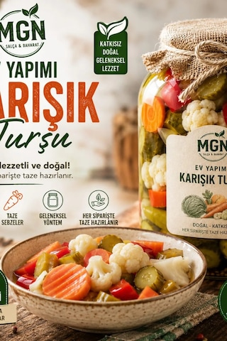 Mgn Ev Yapımı Karışık Turşu 5 Kg