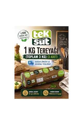 Tereyağ 1kg X 3 Adet