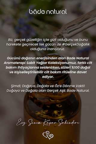 Bade Natural Saf Soğuk Sıkım Susam Yağı 30 ML