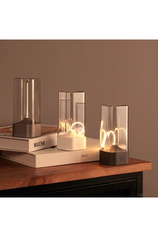 Taşınabilir Manyetik Emişli Gece Lambası Masa Lambası Kamp Yatak Odası Başucu Gece Lambası Kanca İle Geliyor-gümüş Gümüş