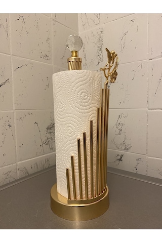 Alfafe Home Peçetelik Kağıt Havlu Standı Rulo Havluluk Gold