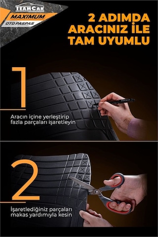 Ford Mustang İle Uyumlu 4d Havuzlu Kutulu Maximum Paspas Siyah