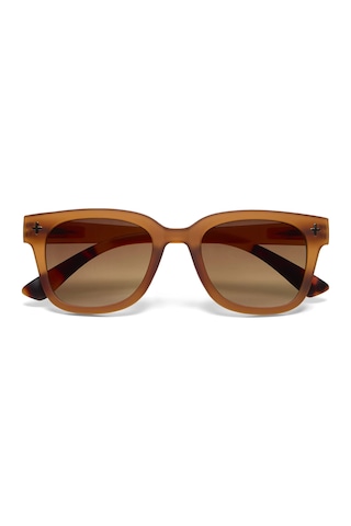 Okkia Giovanni Kahverengi Lens Unisex Güneş Gözlüğü Kahverengi Kahverengi