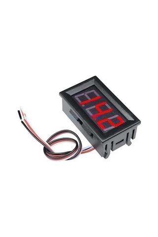 0.56 inç 0-30V 3 Kablolu DC Kırmızı Voltmetre