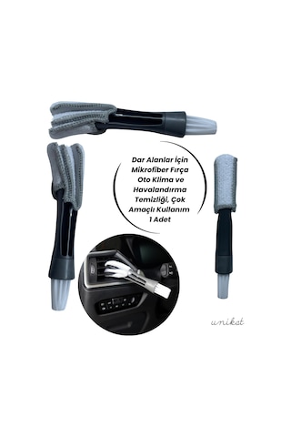 Dar Alanlar İçin Mikrofiber Fırça Oto Klima Ve Havalandırma Temizliği, Çok Amaçlı Kullanım 1 Adet