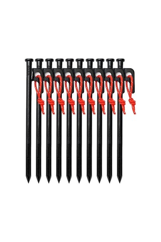 10 Adet 20cm Açık Kamp Rüzgar Geçirmez Sabit Kanopi Zemin Çivileri Çok Renkli