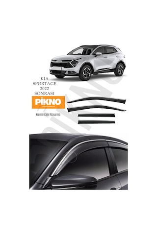 Kia Sportage 2022 Ve Sonrası Kromlu Cam Rüzgarlığı 4'lü Set A+ Plus