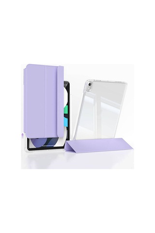 Lexroo İpad Air 11 2025 M3 Kılıf Magnetik Ayrılabilen Airbagli Sliding Tablet Kılıfı - Siyah