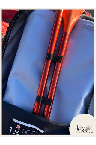 Sup/kano Siyah Kürek Düzenleyici Aparat 2'li Set-kürek Parça Tutucu Klips-paddle Board Taşıma Aksesuarı