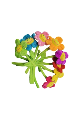 1/2 8 Parçalı Peluş Çiçek Bükülebilir Saplar Perde Tokası 1 Set Diğer