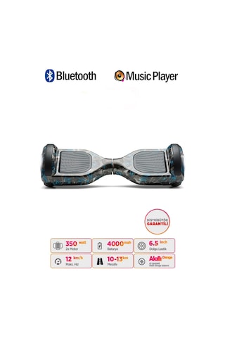 Citymate Elektrikli Kaykay Hoverboard Akıllı Denge 6.5 Inch + Hoverkart + Çanta Extrem Paket D18