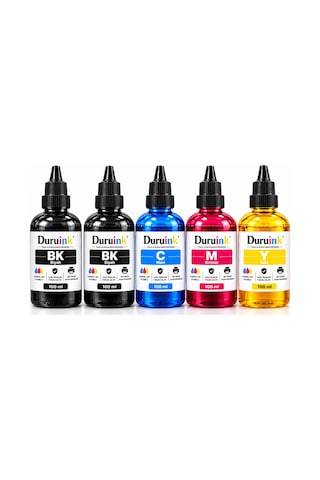 Brother Dcp-t530dw T536dw Uyumlu 5x100ml + Ekstra Siyahlı Mürekkep Dolum Seti