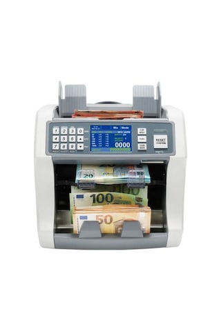 Bill Counter S200 Çift Cıslı Karışık Para Sayma Makinesi 20 Ülke Para Birimli Dahili Yazıcılı