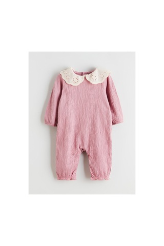 Alıta Cıty Farkıyla Lcw Baby Pembe Bebe Yaka Kız Bebek Tulum - 940159242