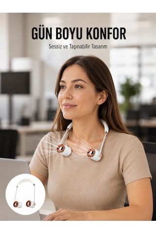 Mey Najmaddin Katlanabilir Asılabilir Fan Usb Şarjlı, 3 Vitesli Sessiz Mini Fan Yeni Nesil Najmaddin
