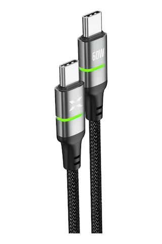 Xenon Smart Type C Hızlı Şarj Kablosu Type-c To Type-c, 60w, 480 Mbps, 1.2m, Pd, Örgü, Led Gösterge X6421