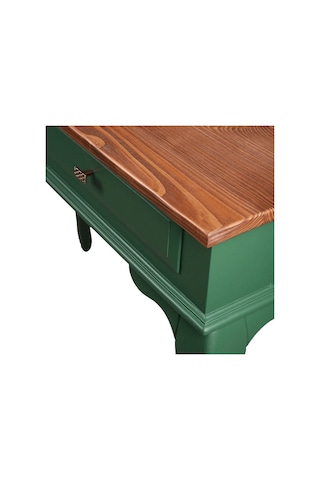 Roys Ahşap 100 Cm Çekmeceli Yeşil Koyu Ceviz  Dresuar Ahşap