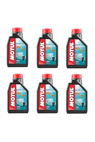 Motul Marine Outboard Tech 2t 2 Zamanlı Tekne Motor Yağı 1 L 6 Adet
