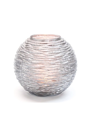 Silver Elegance Yuvarlak Vazo