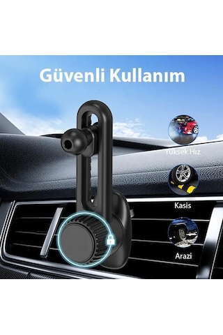 Zhltools B099 Ayarlanabilen Araç Içi Havalandirma Telefon Tutucu Siyah