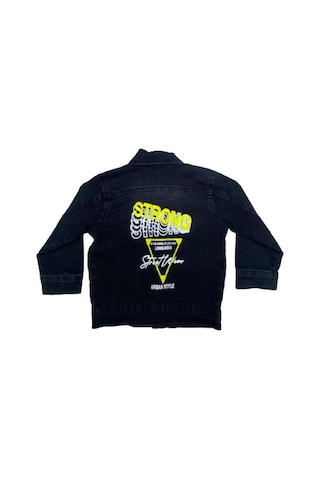 Uğurböceğiçocuk Street Wear Baskılı Kot Ceketli Erkek Takım 5923 001