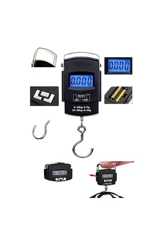 Profesyonel - 39 - El Terazisi El Tarı 50 Kg Dijital - Csmo-tex - Göstergeli Tartı Çok Renkli