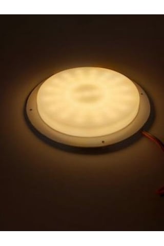 LED MARİNE TEKNE KARAVAN YUVARLAK LAMBA 12 V DC GÜNIŞIĞI