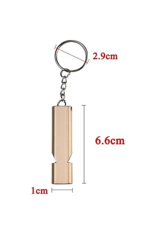 Ams Net Sos Acil İmdat Düdüğü Alüminyum Islık Anahtarlık Kamp Yürüyüş Aksesuar Araçları Gümüş