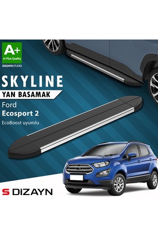 S-dizayn Ford Ecosport 2 Ecoboost Ecoboost 1.0 Skyline Krom Yan Basamak 173 Cm 2012-2022 A+ Kalite