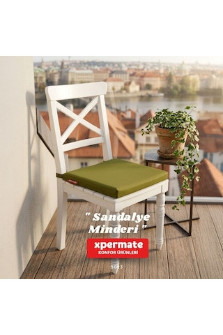 Xpermate 6'lı Sandalye Minderi Su İtici Kumaş 40 x 40 CM Turkuaz