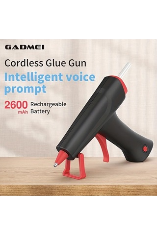 Honeybeeshop Siyah Akülü Sıcak Silikon Tabancası 37v Şarj Edilebilir Hızlı Ön Isıtma 10 Adet Mini Çubuk Sanat El Sanatları Dekorasyon