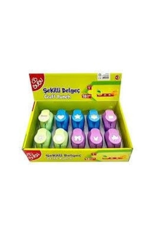 Bu-bu Şekilli Delgeç 10'lu Paket Çok Renkli Bu-bu Şekilli Delgeç 10'lu Paket Çok Renkli