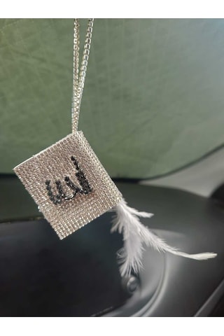 Gümüş Kuran Kerim Siyah Yazılı Gri Tüylü