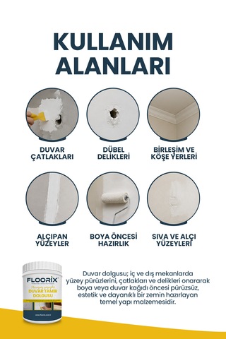 Floorix Duvar Tamir Dolgusu 1 Kg