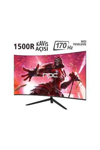 Npc 1ms 170hz 24" 1920x1080 Fhd Curved Gaming Monitör Md240k-v181