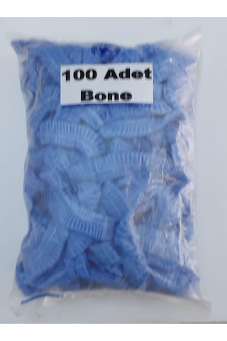 Renktaş Mavi Tela Tek Kullanımlık Bone 100 Lü 100 Lü Mavi Tela Çok Renkli