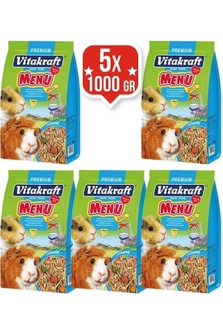 Vitakraft Menü Vital Premium Ginepig Yemi 1 Kg x 5 Adet Vitakraft Menü Vital Premium Ginepig Yemi 1 Kg x 5 Adet