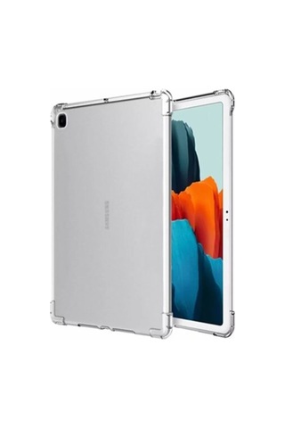 Samsung Galaxy Uyumlu P610 Tab S6 Lite 10.4 Kılıf Anti Shock Tablet Silikon - Şeffaf Klasik