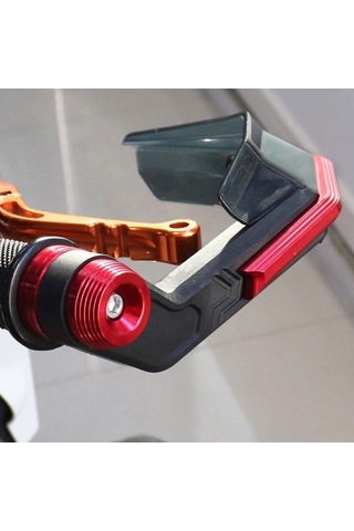 Pazly Eloksallı Motosiklet Handguards Kırmızı K21695r Kızıl - Dayanıklı Ve Şık Koruma Kızıl