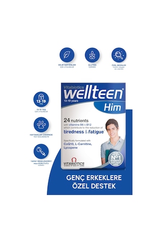 Vitabiotics Wellteen Him 13-19 Years 30 Tablets