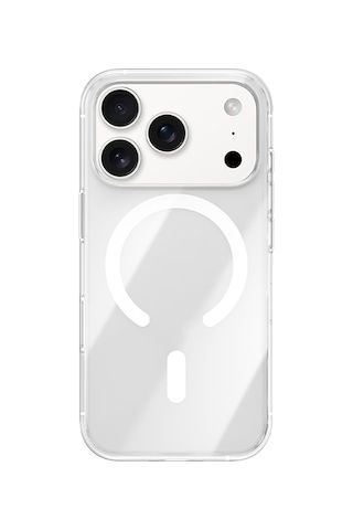 İphone 17 Pro Uyumlu Kılıf M-safe Şarj Özellikli Benks Crystal Serisi Sert Pc Şeffaf Kapak Şeffaf