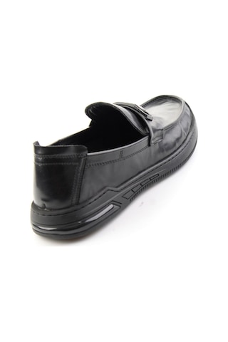 Bambi Siyah Hakiki Deri Erkek Loafer Ayakkabı E01185590203