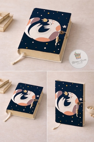Kitap Kılıfı Antika Motifli