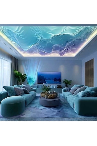 Fastbuy Siyah Yeşil Süper Dalgası Usb Uzaktan Kumandalı Ayarlanabilir Renkli Işık Projeksiyon Ünitesi