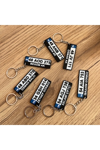 Kişiye Özel Plaka Anahtarlık - İsimli Ve Plakalı Araç Anahtarlığı