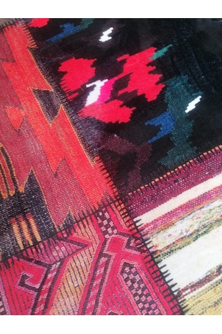 Mavi Kilim 915 160x230 Tabanı Dokuma Yıkanabilir