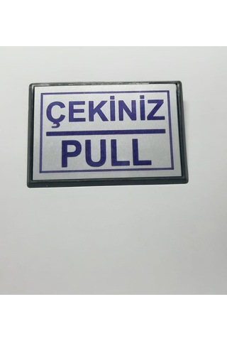 Büro İş Güvenliği İçin 10x7cm Mini Yapışkanlı Pull Çekiniz Uyarı Tabelası